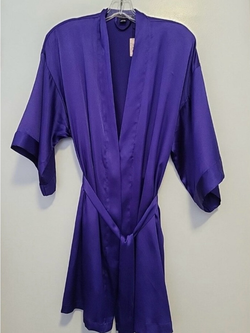 Victoria's Secret Purple Satin Kimono Robe